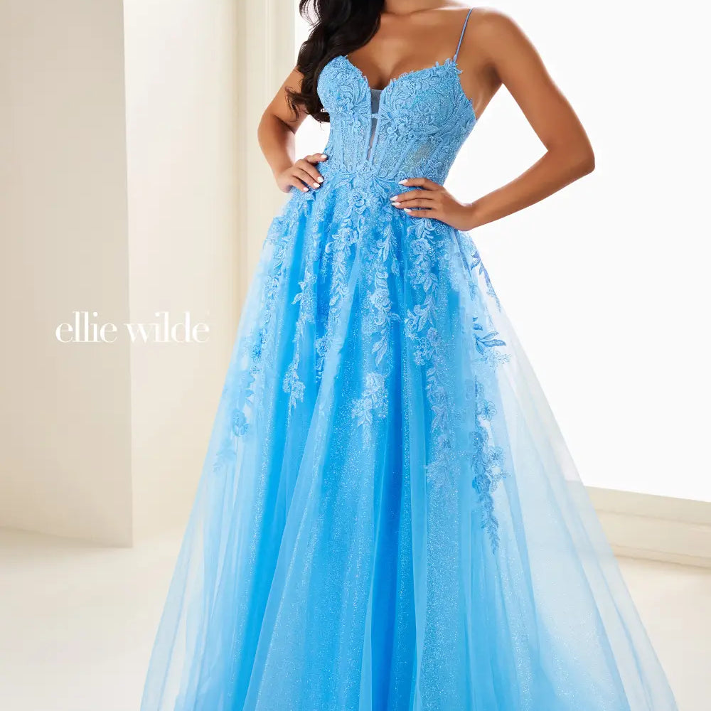 Vestido largo de Ellie Wilde EW34036