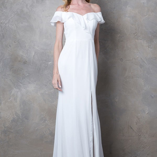 Vestido blanco EVA 3438