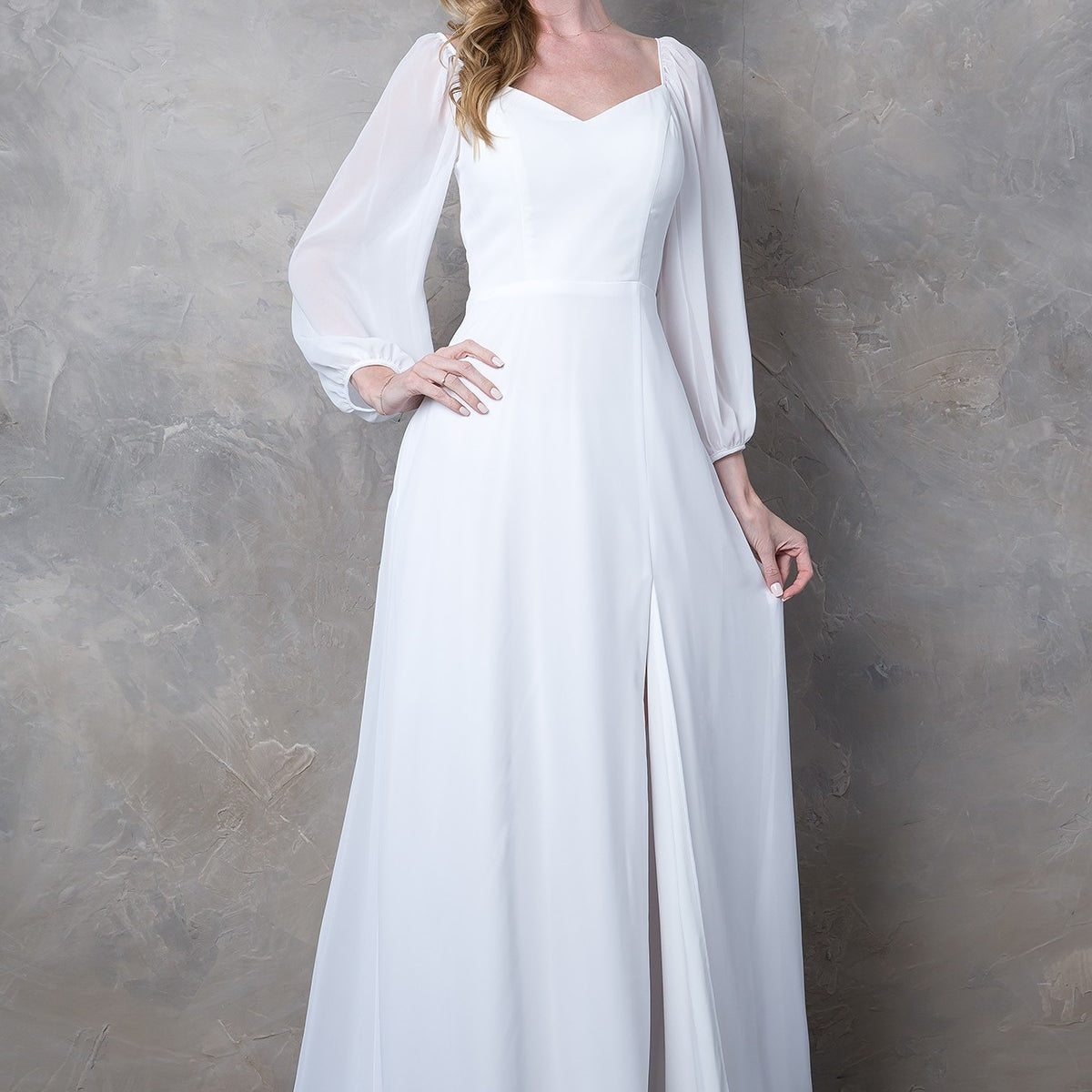 Vestido blanco EVA 3452