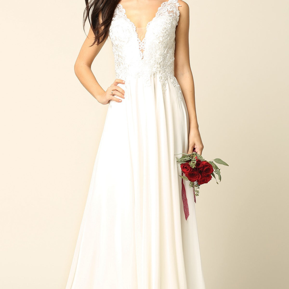 Vestido blanco EVA 5201