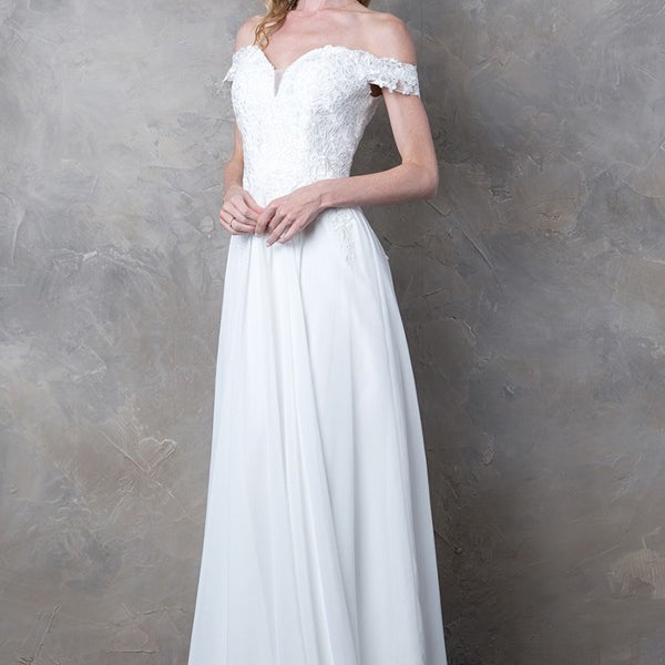 Vestido blanco EVA 5239