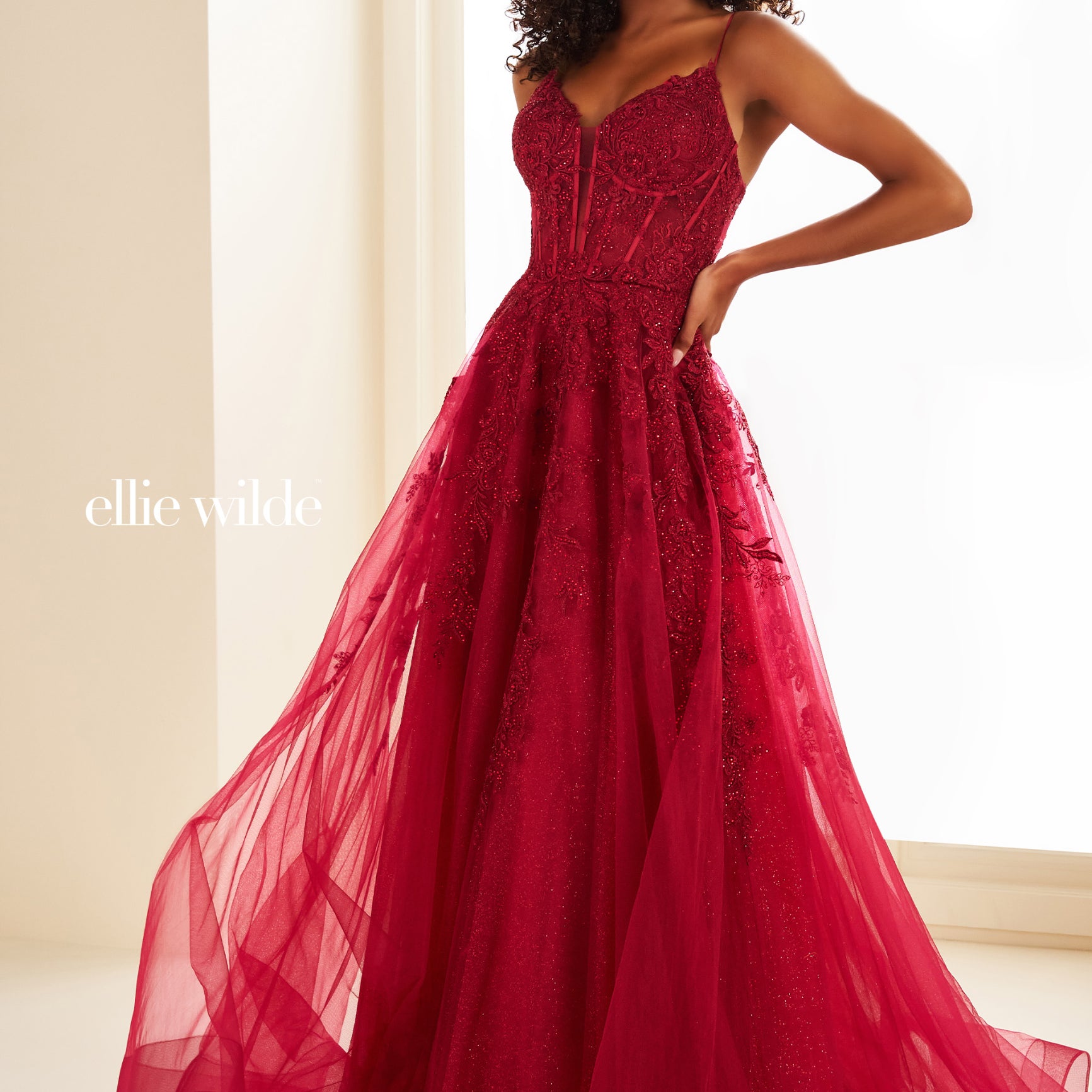 Vestido largo de Ellie Wilde EW36046