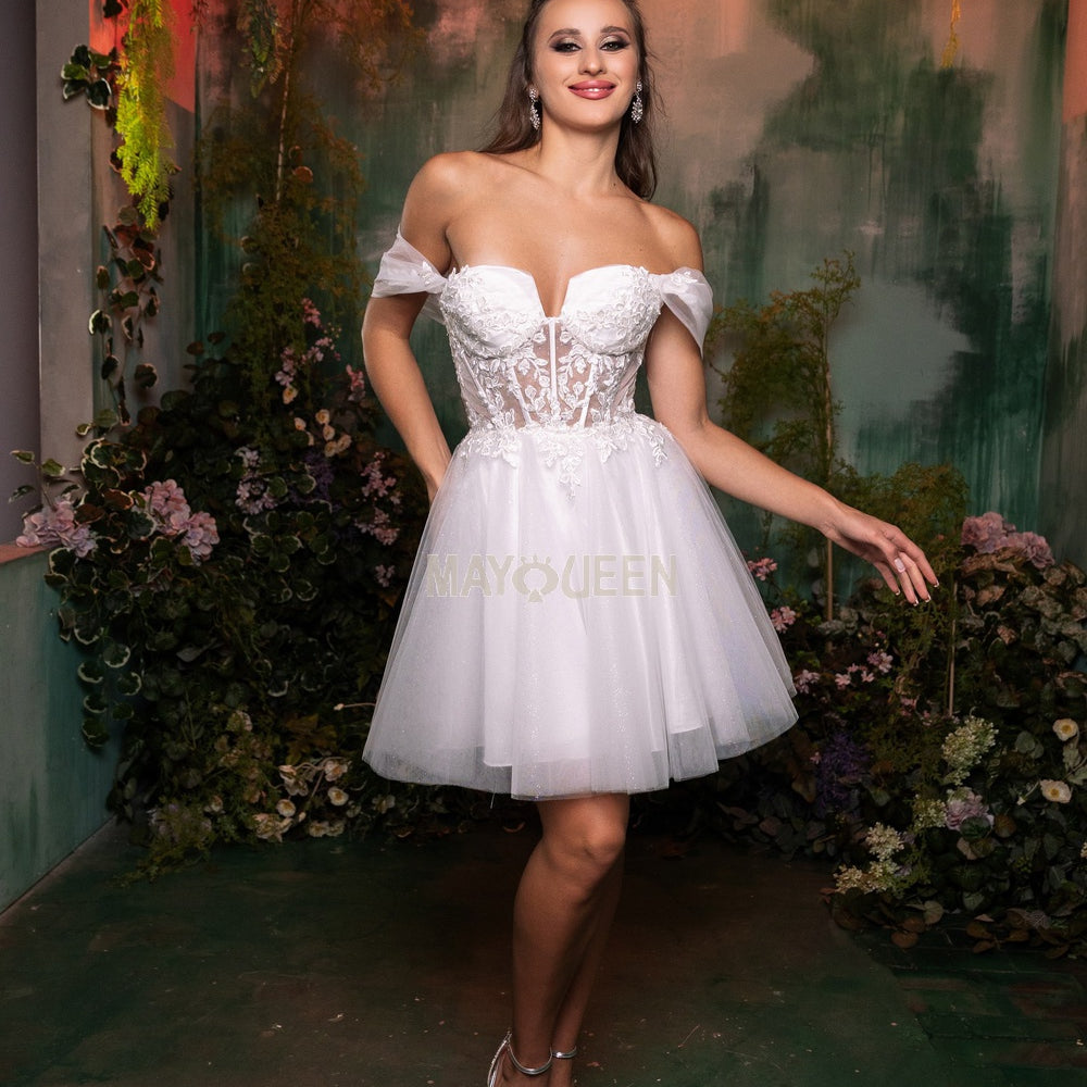 Vestido BLANCO corto de May Queen MQ2117