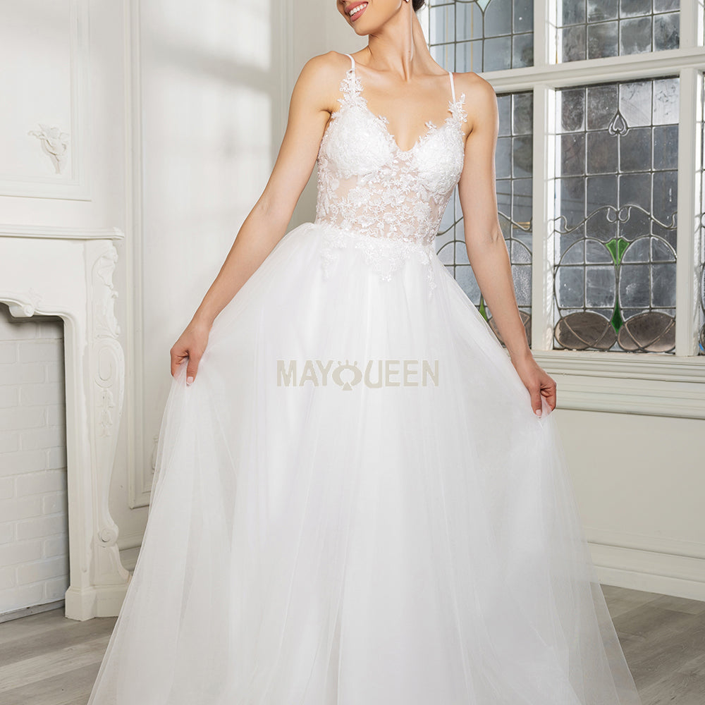Vestido blanco de May Queen MQ2167