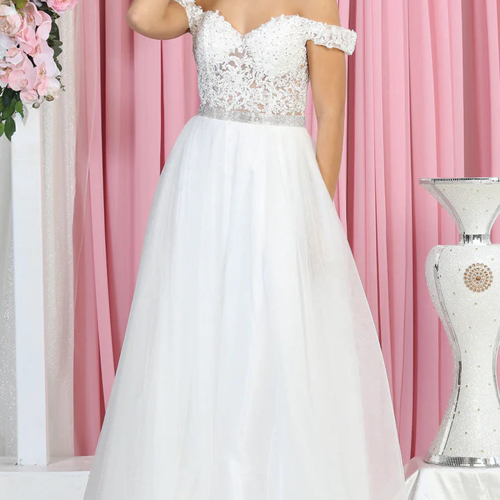 Vestido blanco de May Queen MQ1935