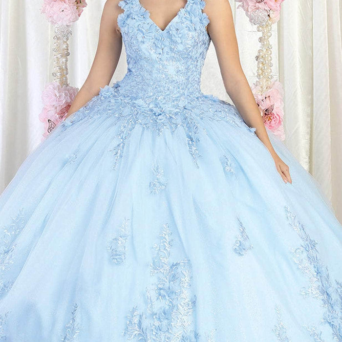 Vestido de quinceañera floral LK195