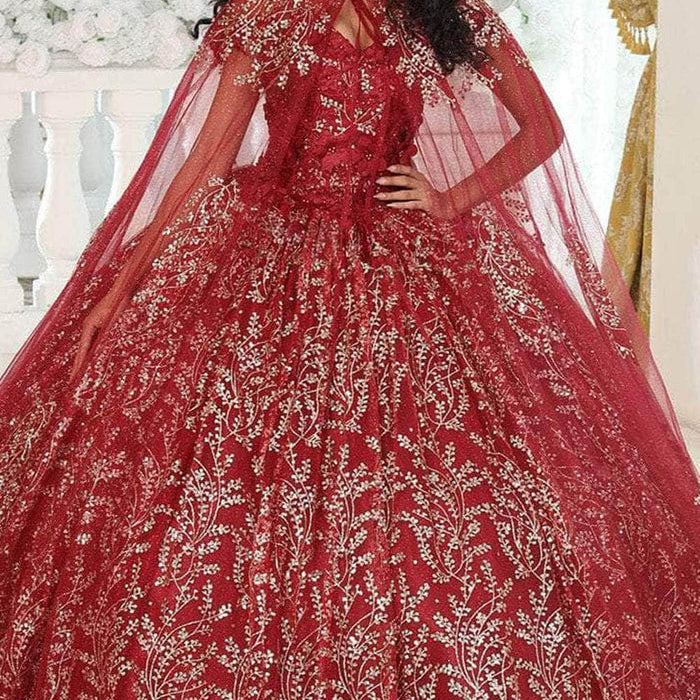 Vestido de quinceañera con apliques sin hombros LK204
