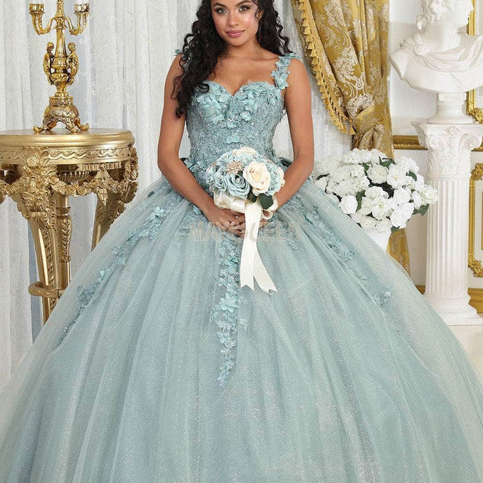 Vestido de quinceañera con adornos LK235