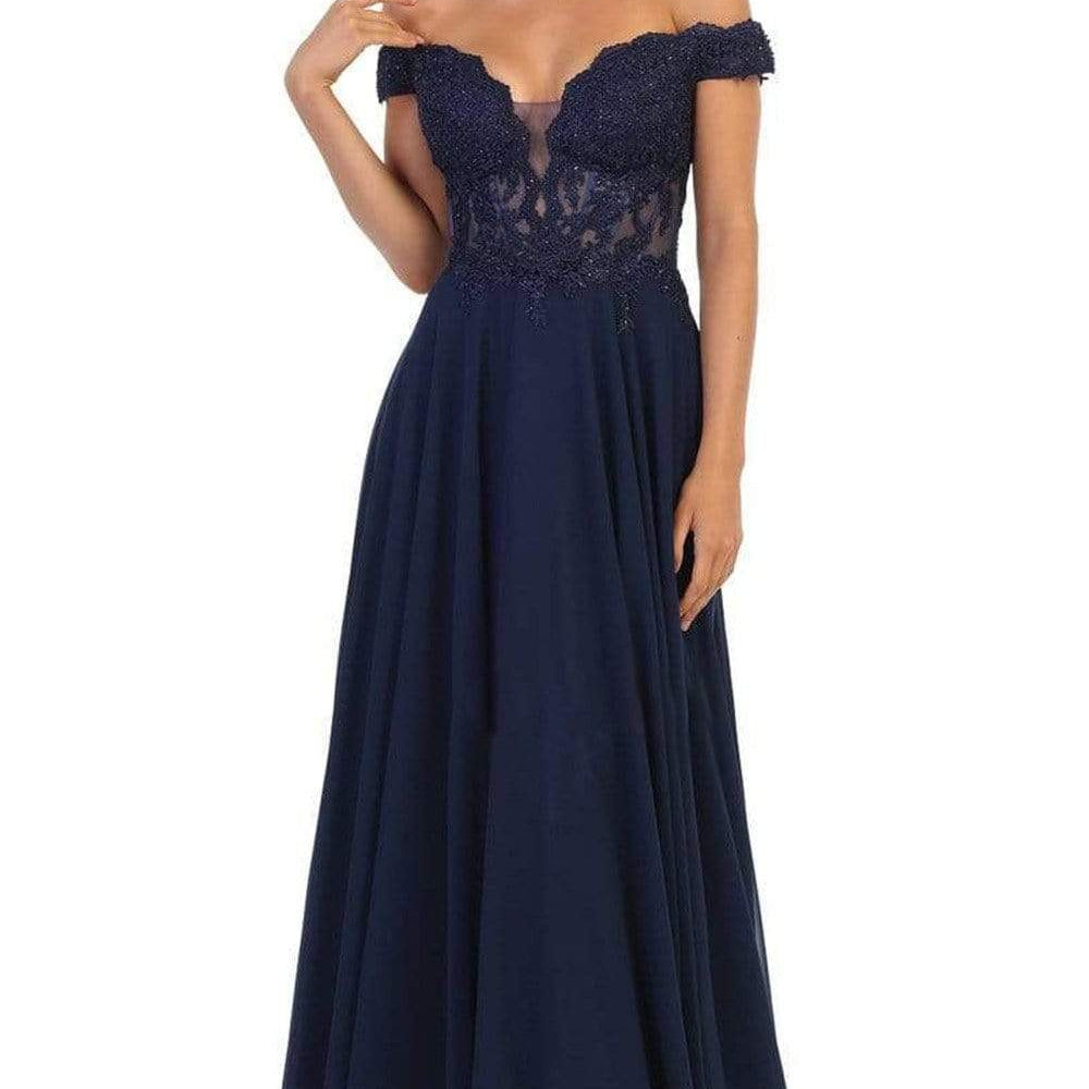 Vestido corsé de gasa con apliques MQ1714