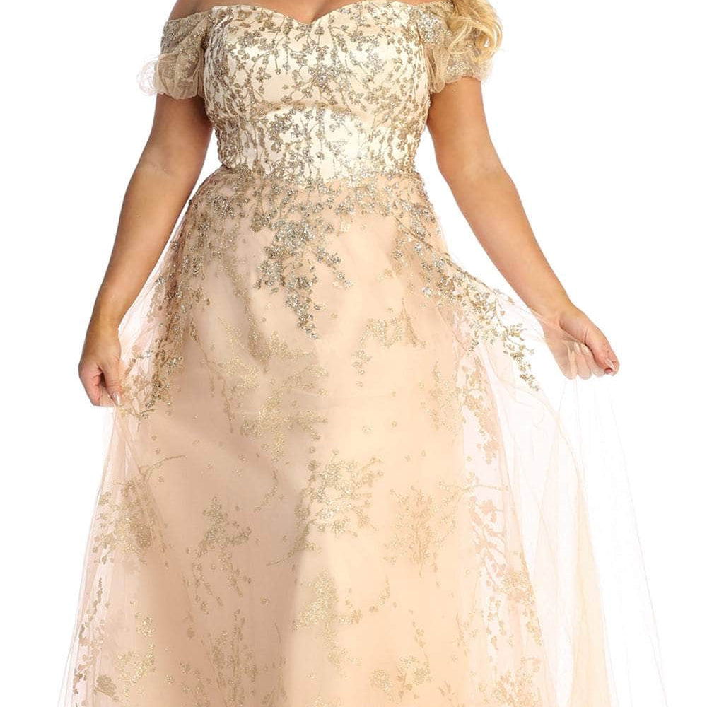 Vestido de Noche Bordado Acentuado MQ1867