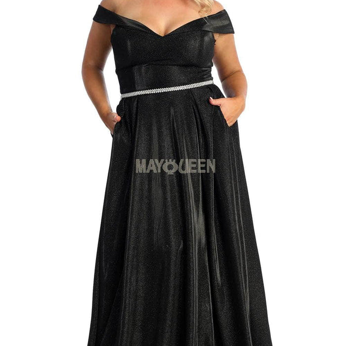 Vestido de fiesta con hombros descubiertos MQ1876