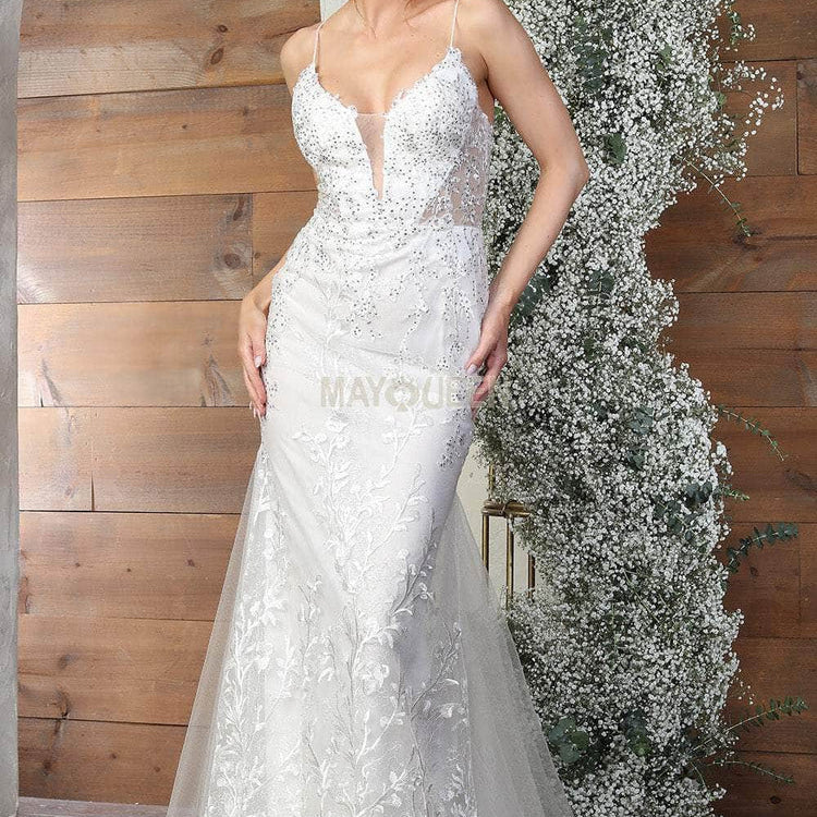 Vestido blanco de May Queen MQ2030