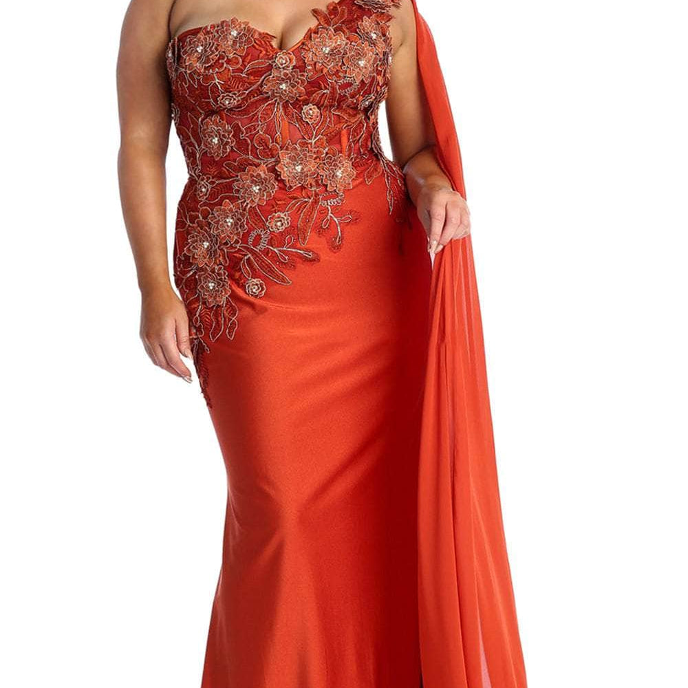 Vestido de noche asimétrico de manga larga RQ7943