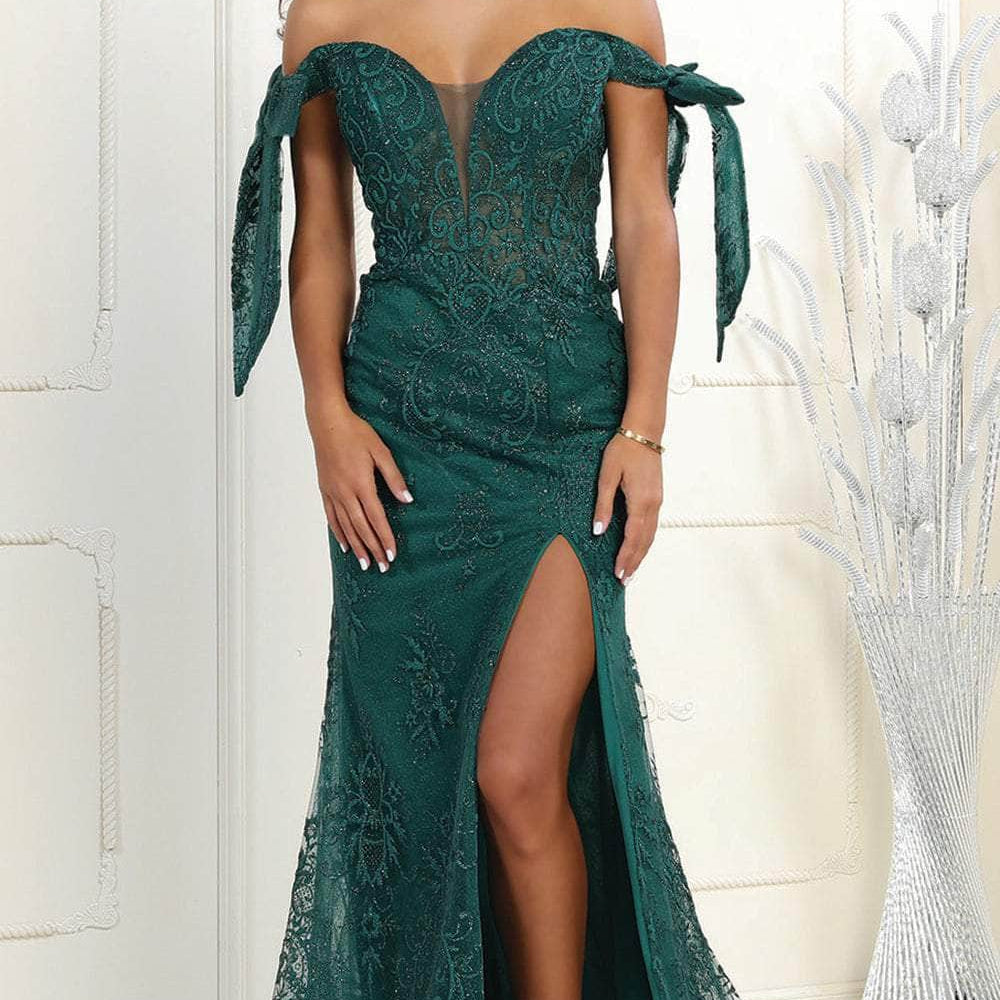 Vestido de fiesta sirena bordado RQ7966