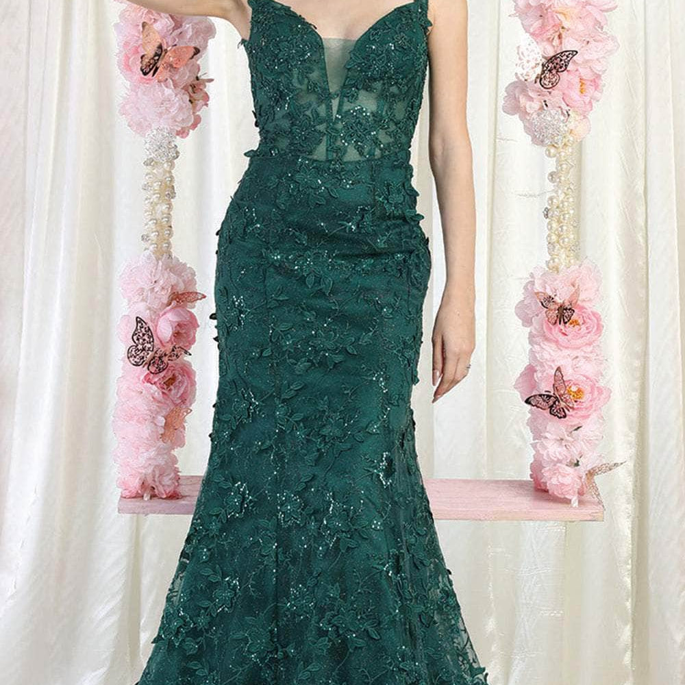 Vestido de fiesta sin mangas con corpiño RQ7982