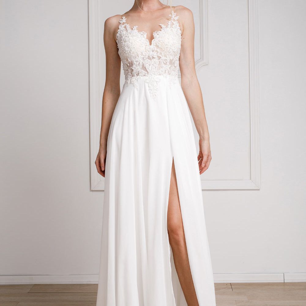 Vestido blanco Amelia Couture 375