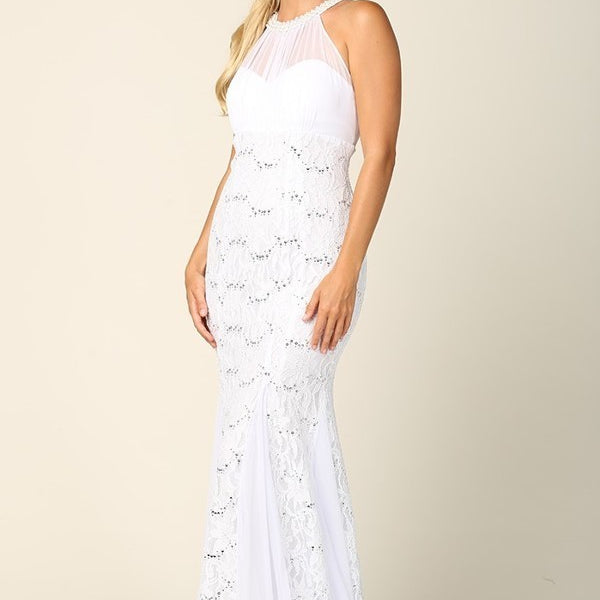 Vestido blanco de EVA Collection 3202