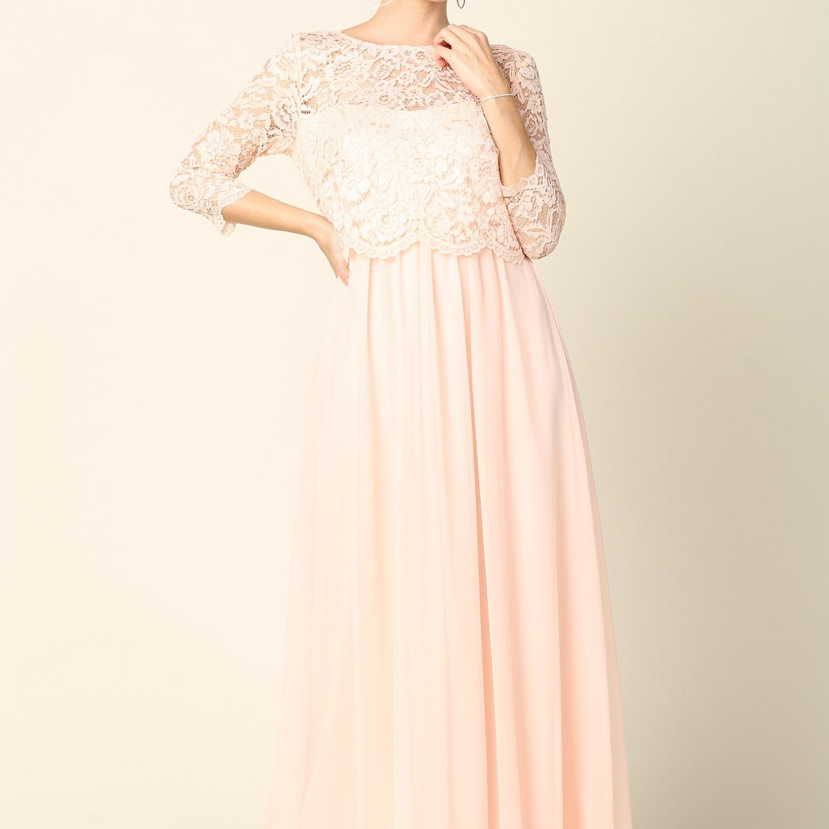 Vestido largo de EVA Collection 3399