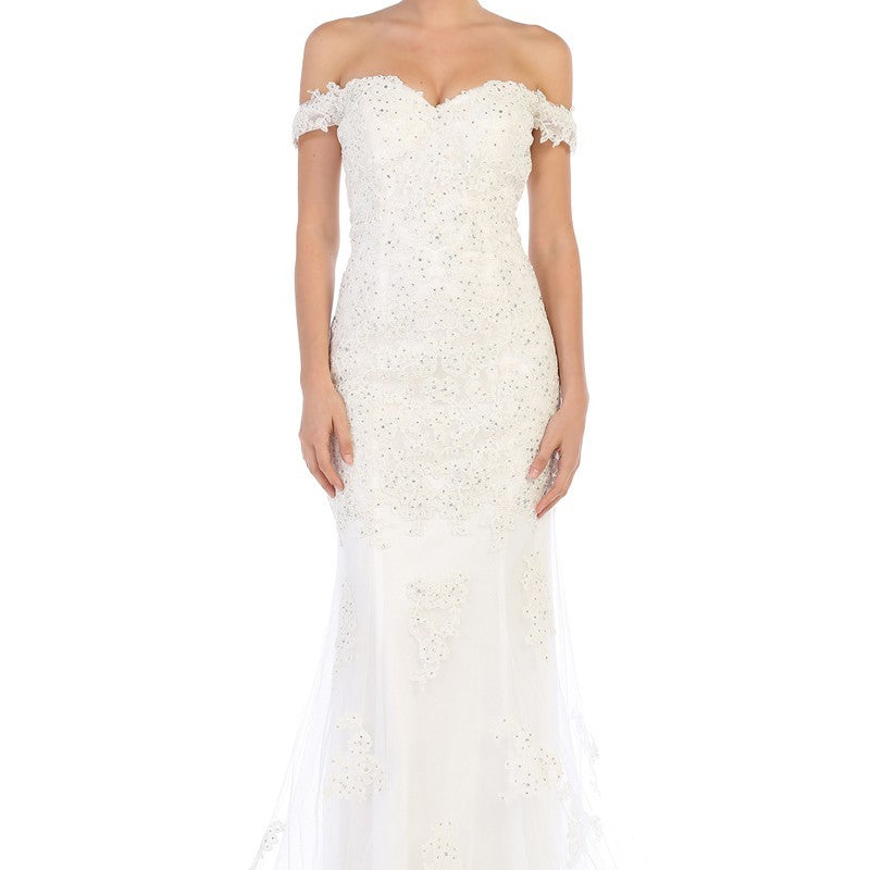 Vestido blanco de EVA Collection 5154