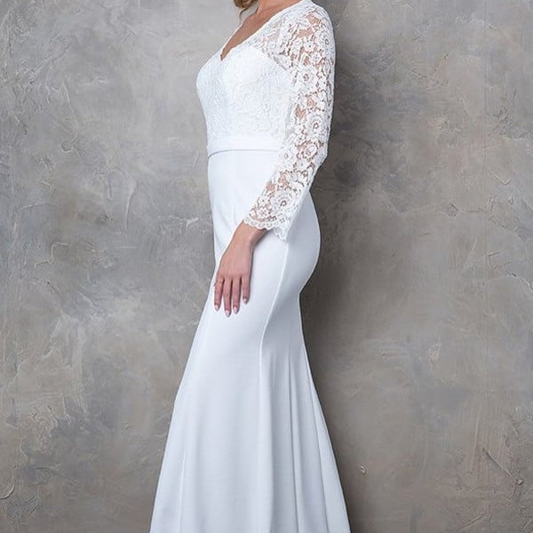 Vestido blanco de EVA Collection 3310
