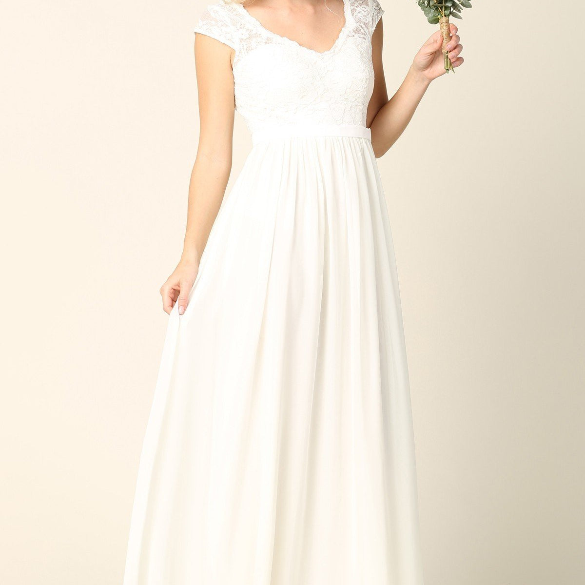 Vestido Blanco EVA 3161