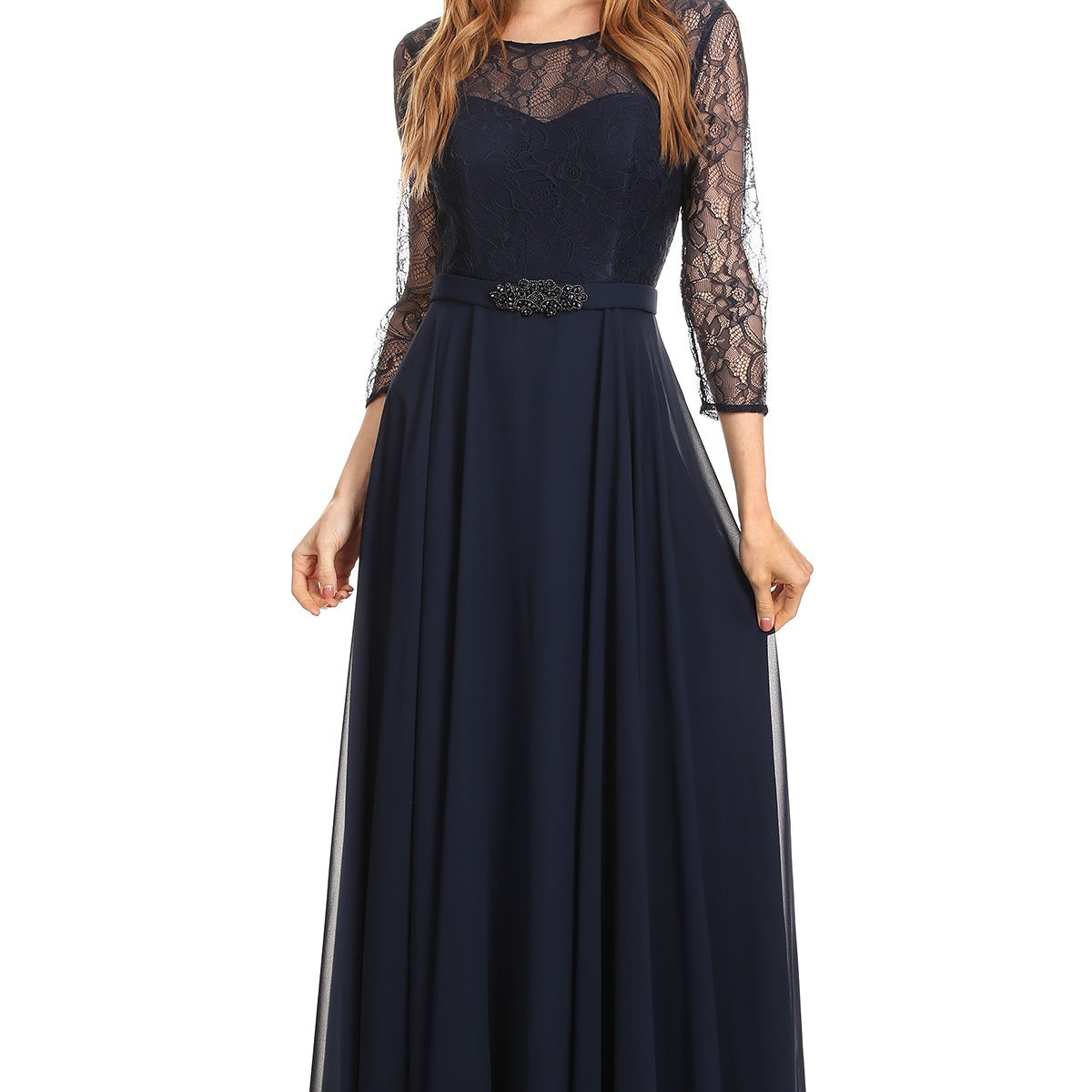 Vestido largo de EVA Collection 3227
