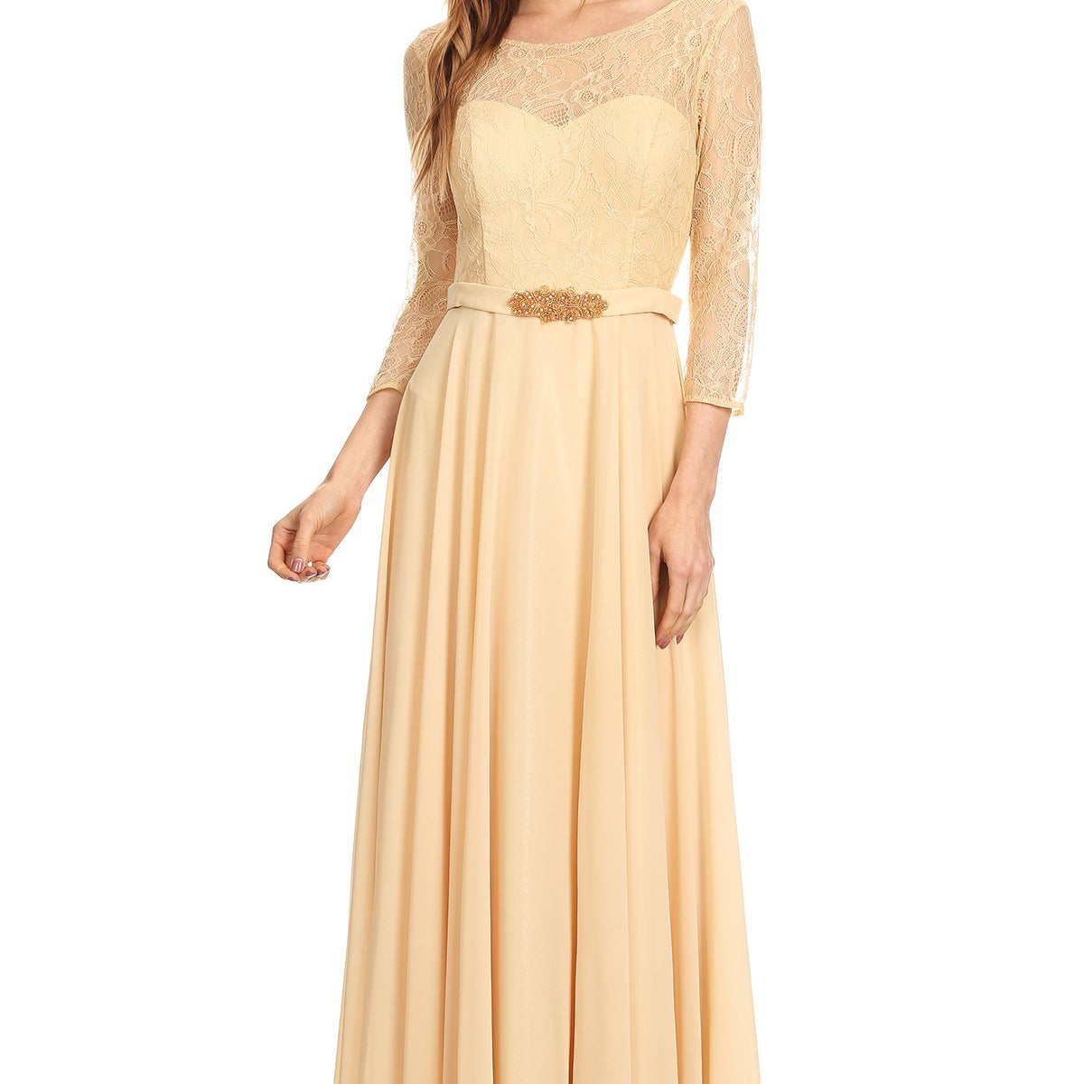 Vestido largo de EVA Collection 3227