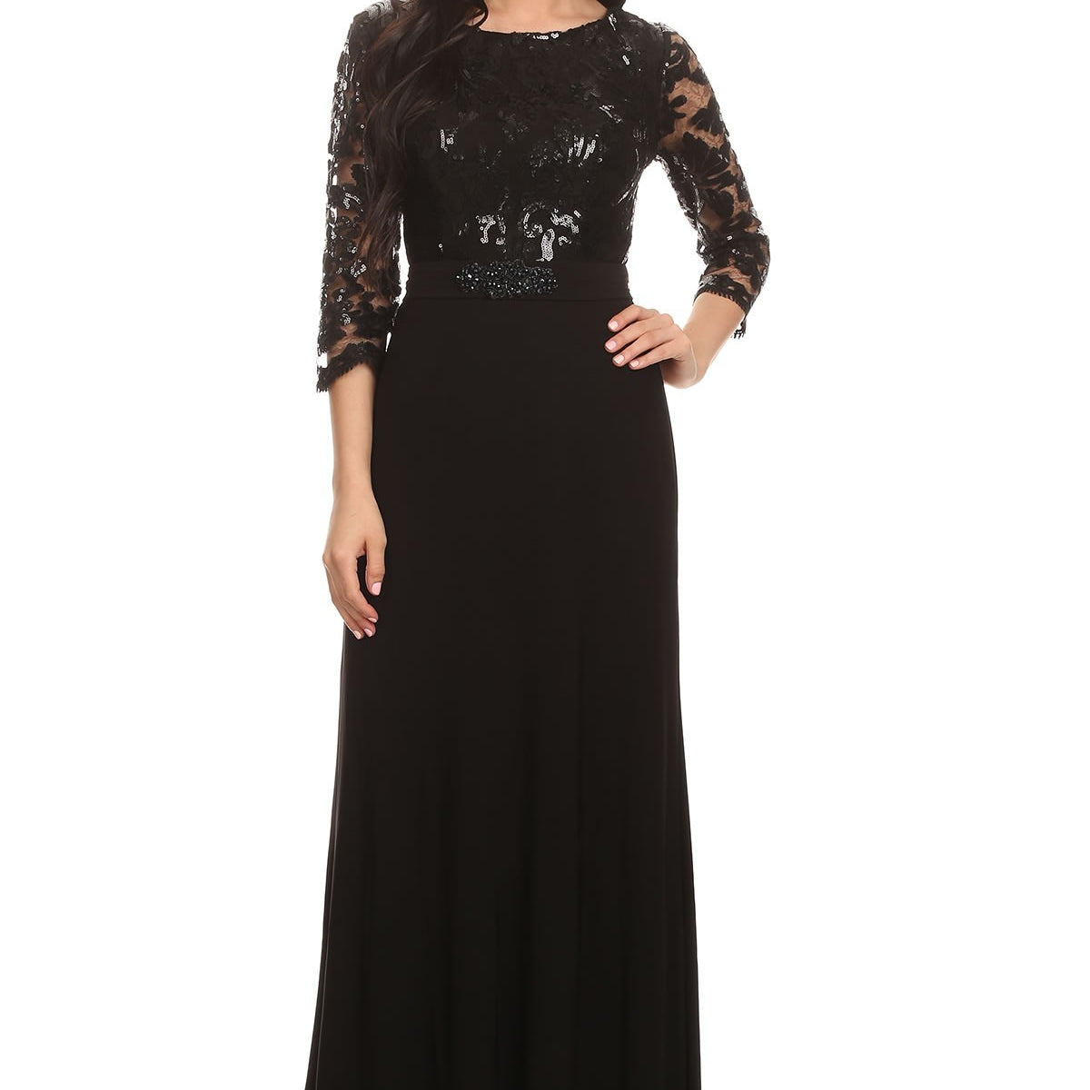 Vestido largo de EVA Collection 3163