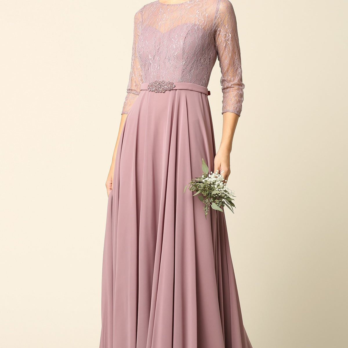 Vestido largo de EVA Collection 3227