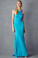 Vestido entallado sin mangas con volantes en la espalda de Juliet 645