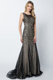 Vestido de sirena con apliques de encaje de Juliet 656
