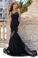 Vestido de sirena con cuello redondo de Amelia Couture 3012