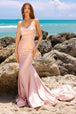 Vestido de sirena con cuello redondo de Amelia Couture 3012