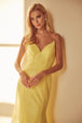 Vestido ajustado de malla con purpurina y cuello en V de Juliet 271