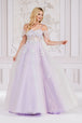 Vestido bordada con hombros fríos de Amelia Couture 7044