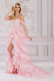Vestido corsé a capas sin hombros de Amelia Couture TM1012