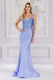 Amelia Couture 3018 - Vestido de Sirena con Cuello en V de Piedra Caliente