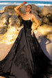 Vestido de fiesta sin mangas bordado de Amelia Couture SU074