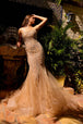 Vestido de sirena sin tirantes de Amelia Couture AC0015