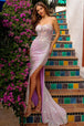 Vestido de fiesta con corsé de lentejuelas y apliques de Amelia Couture TM1020