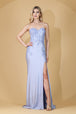 Amelia Couture 7052 - Vestido corsé sin tirantes con apliques
