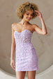 Vestido corto de Amelia Couture 7053S