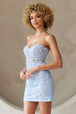 Vestido corto de Amelia Couture 7053S