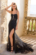 Vestido de corte sin mangas con apliques de Amelia Couture 7064