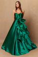 Vestido evasé sin tirantes de Amelia Couture SU085