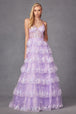Vestido de fiesta con apliques de lentejuelas sin mangas y corte-A de Juliet JT2454K