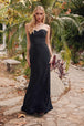 Vestido de sirena sin tirantes de Juliet JT2472R