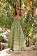 Vestido de fiesta con volantes sin tirantes y corte-A de Juliet JT2456H