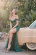 Vestido de fiesta entallado de lentejuelas con hombros descubiertos y corsé de Juliet JT2471L