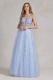 Vestido corsé sin mangas con apliques de Nox Anabel T1084